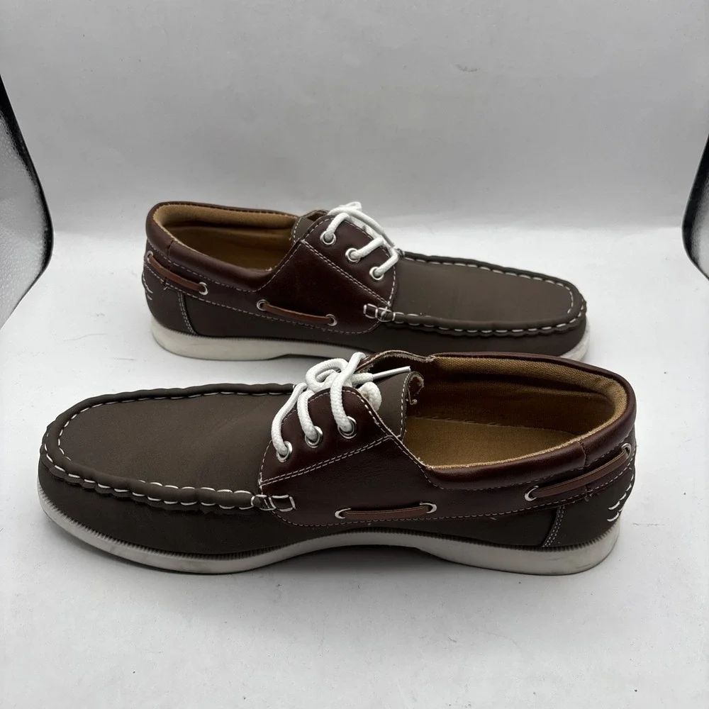 Akademiks Mens A-2622‎ Tan Mick Boat Boat Shoes Size 9M